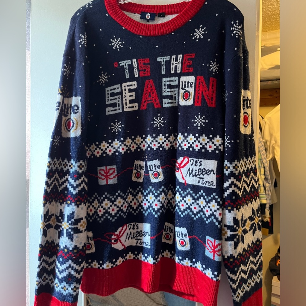 Miller Lite Holiday Sweater